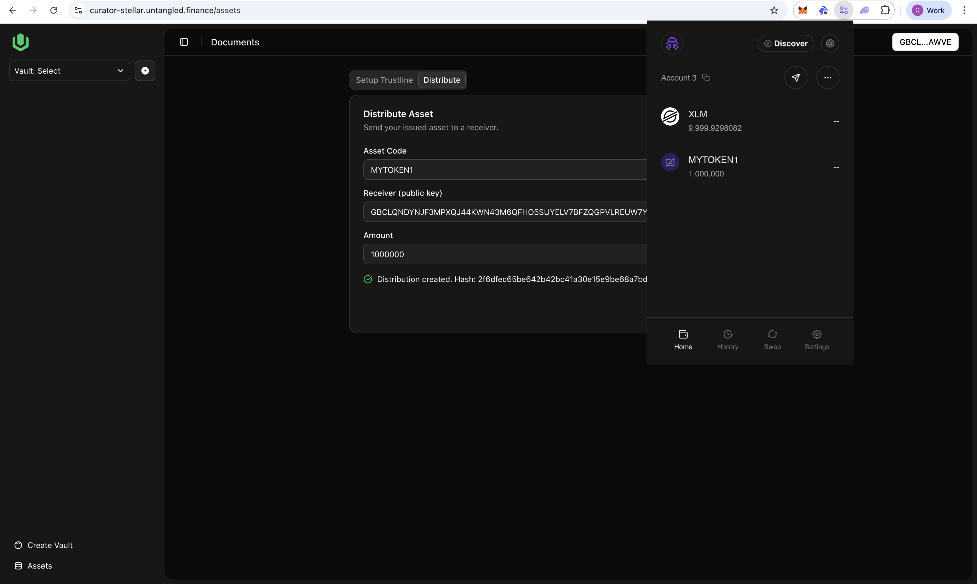 Asset Distribute