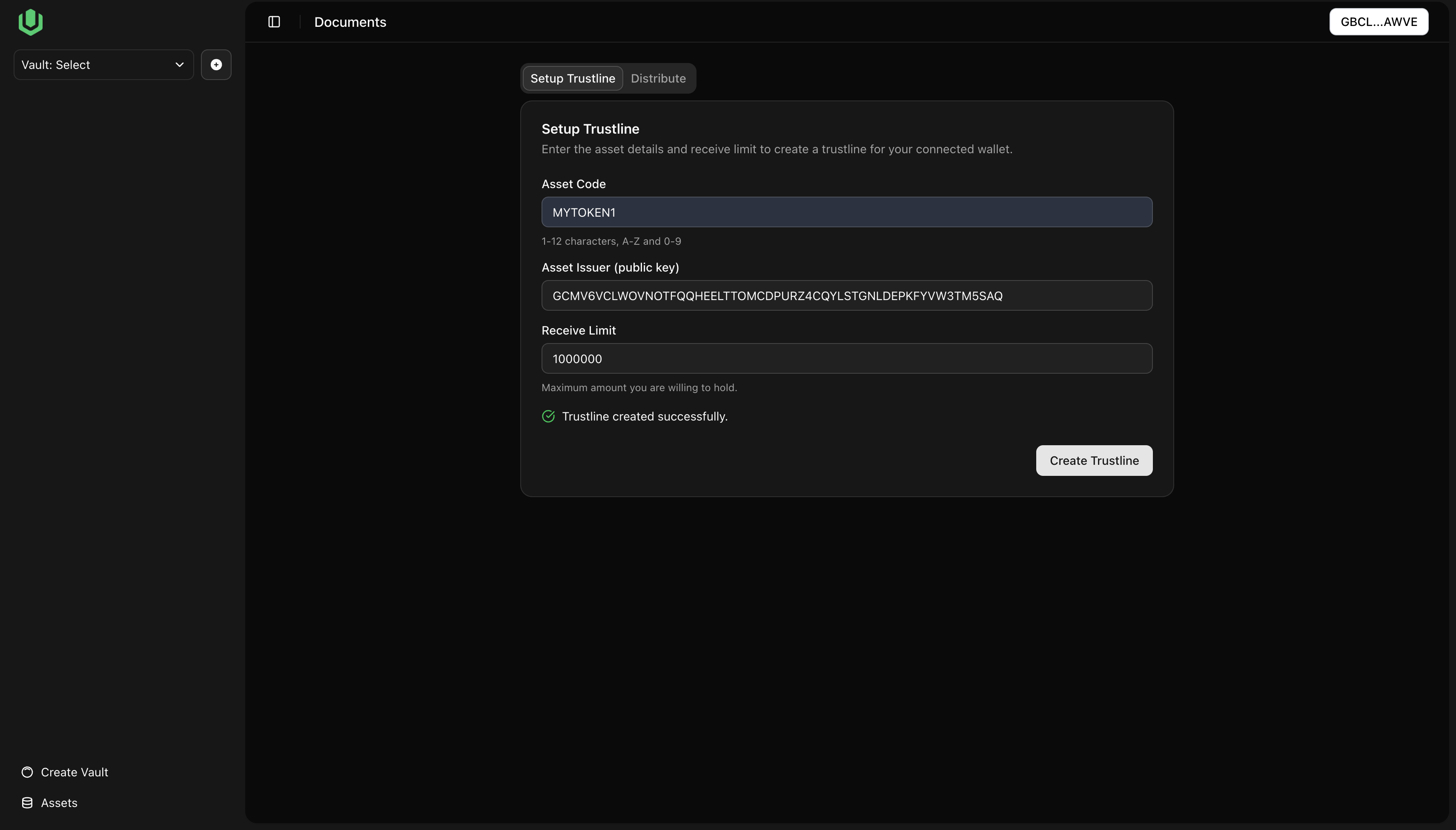 Asset Trustline