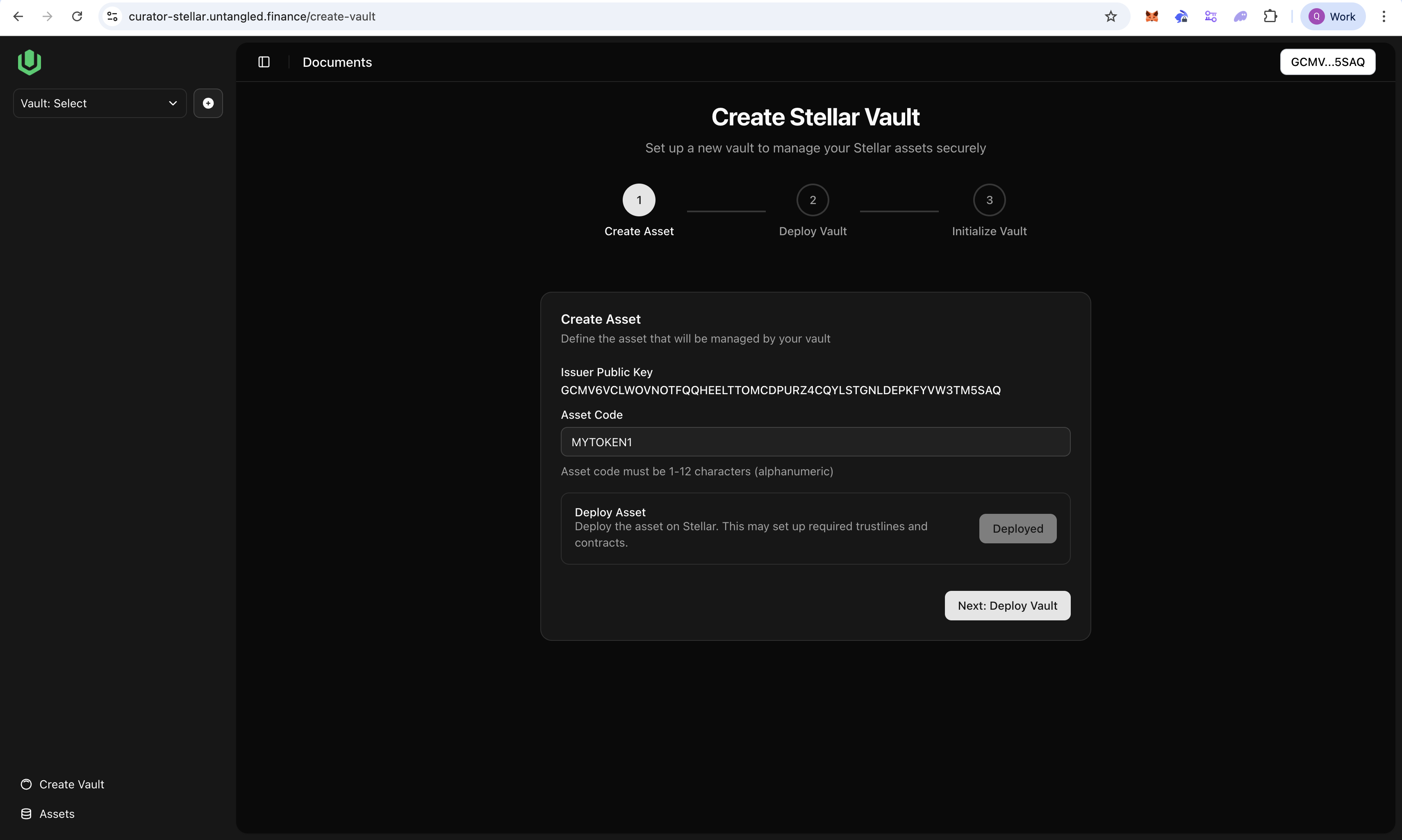 Create Asset