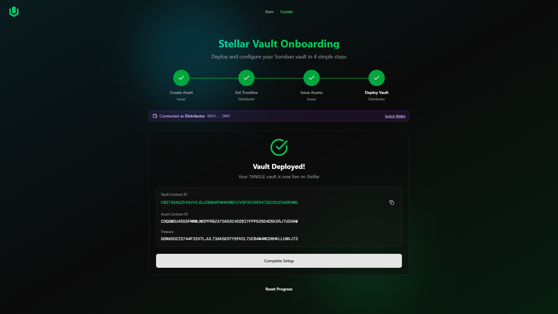 Vault Deployment Success