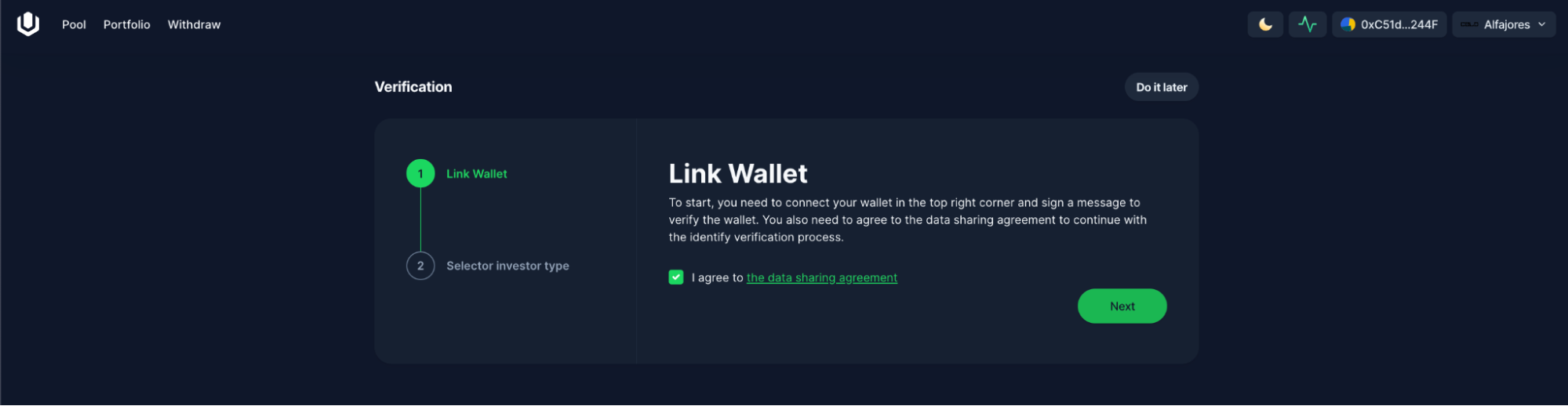 Link wallet